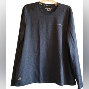 Eddie Bauer Men's Long Sleeve Crew XL‎ Blue Free Dry Long  Motion Active Wear